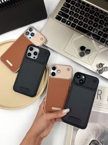Leather metal iphone (00201720)